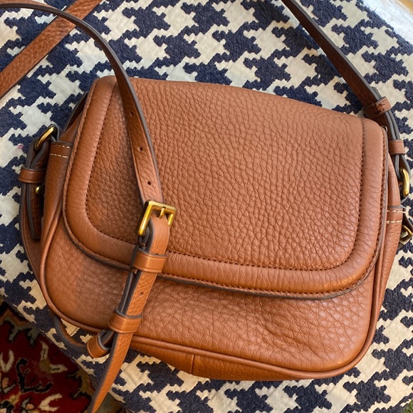 J. Crew Bags J Crew Crossbody Bag Pebble Leather Tan Poshmark